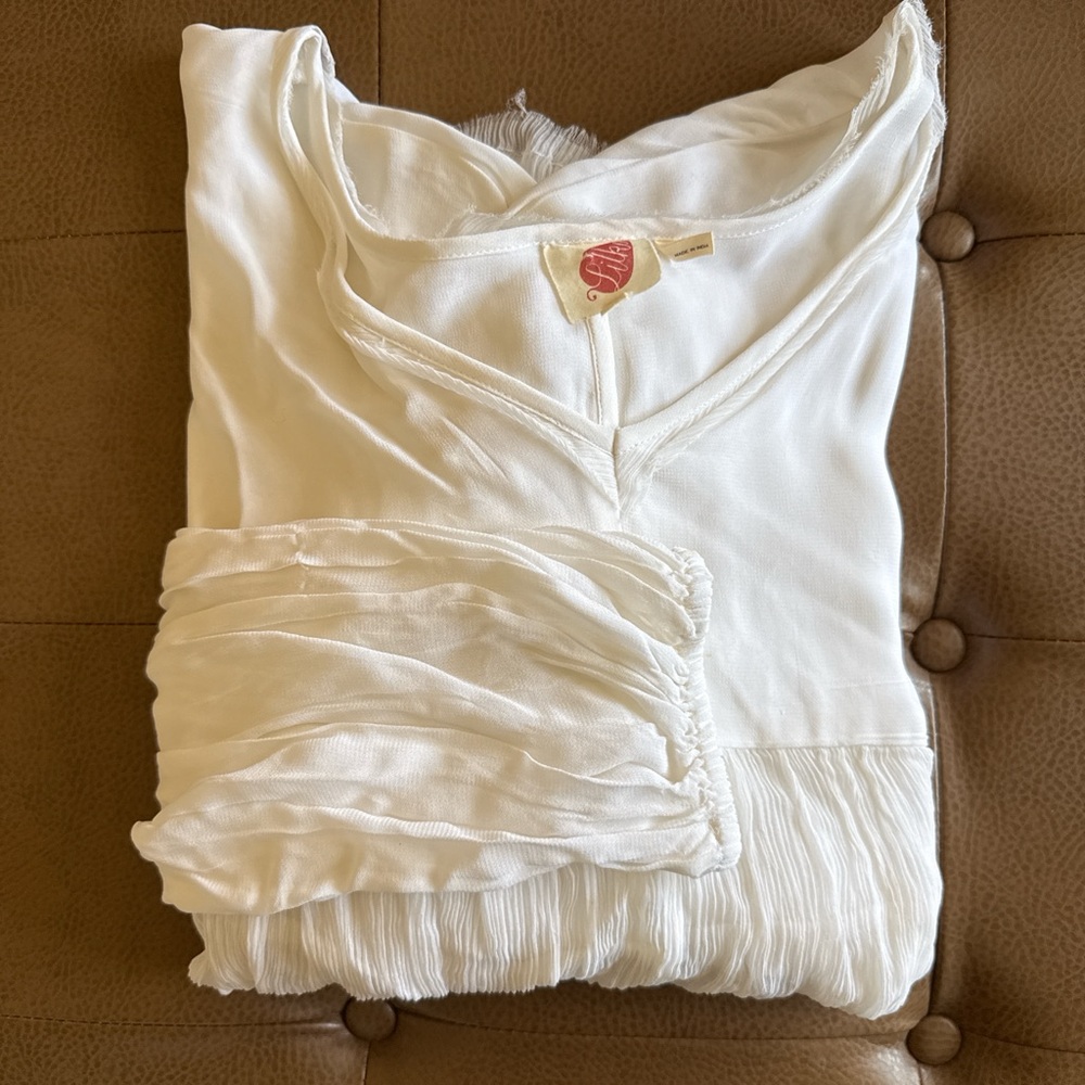 Anthropologie Sheer boho Blouse Size M/L